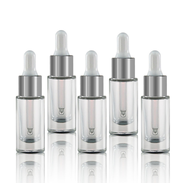 wholesale clear glass 10ml dropper bottle essential oil cosmetic small bottle 