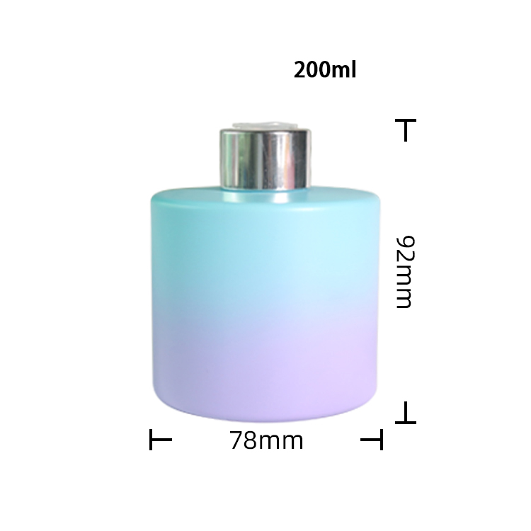 200ml Gradient Round Aromatherapy Diffuser Bottle Aromatherapy Oil Bottle