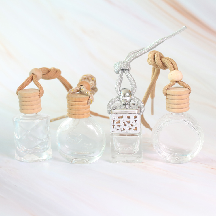 10ml Clear Empty Car Diffuser Bottles Glass Hanging Car Diffuser Perfume Bottle