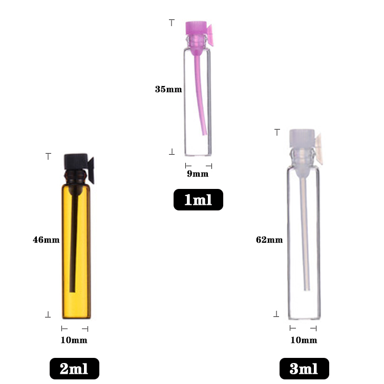 2ml clear perfume sample vials