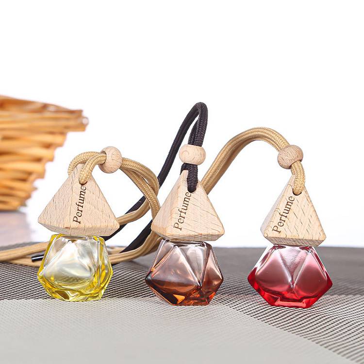 8ml Hanging Car Freshener Bottle Glass Empty Car Air Freshener Bottle