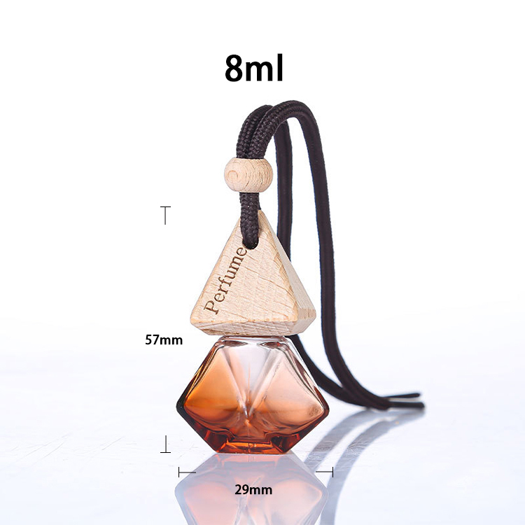 8ml Hanging Car Freshener Bottle Glass Empty Car Air Freshener Bottle