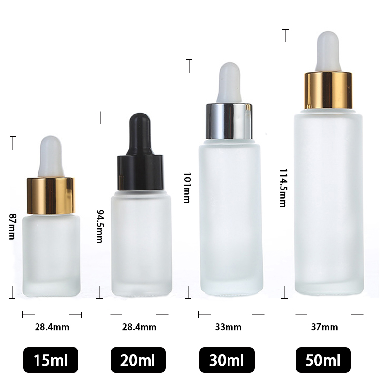 15ml glass dropper bottles flat shoulder wholesale