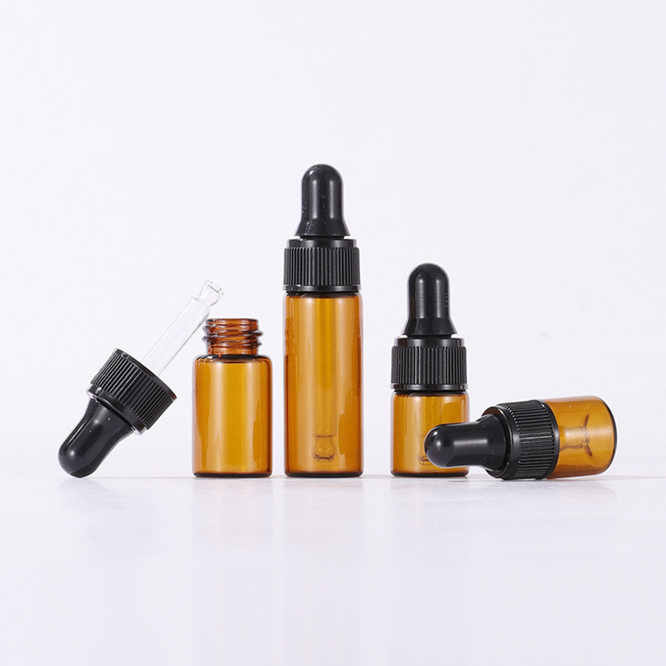 amber 5ml pipette bottle