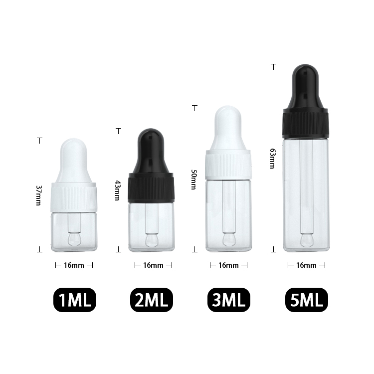 5ml glass bottle with dropper