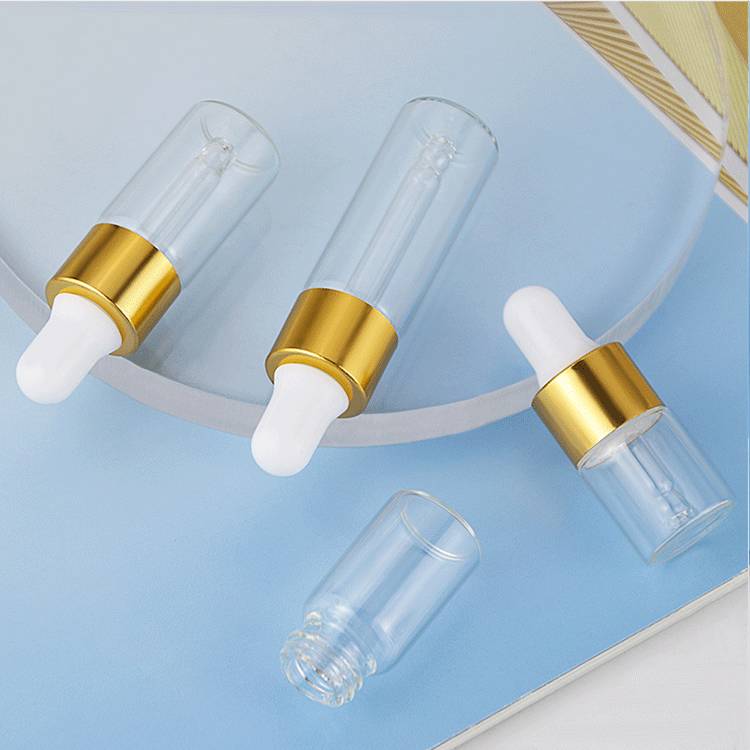 Clear 5ml Glass Bottle With Dropper 2ml 3ml 4ml Essential Oil Sample Vials