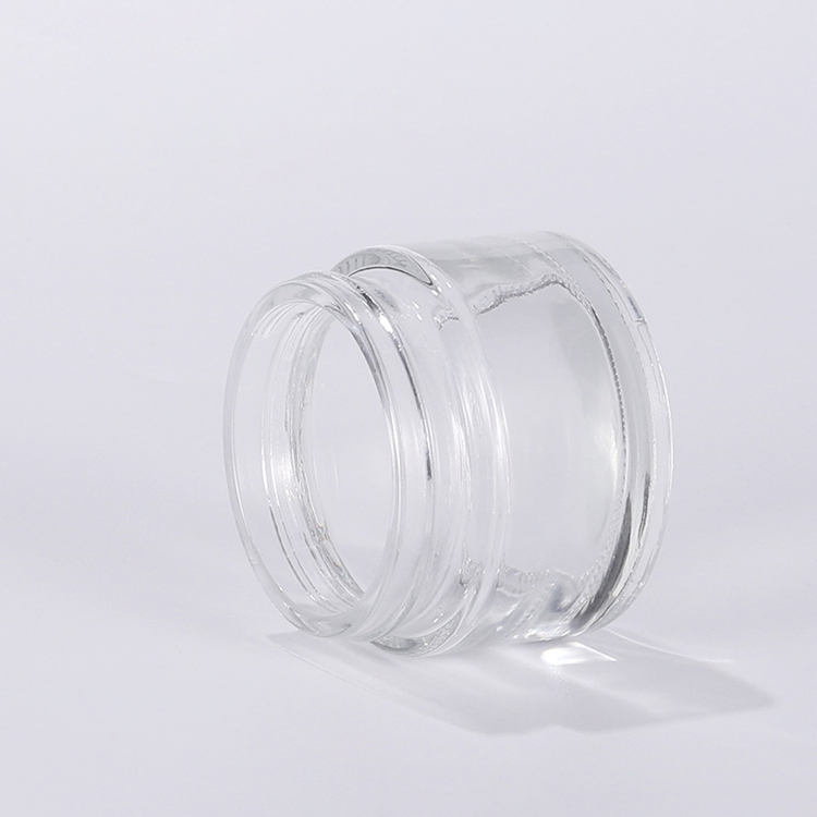 Round 5g Cosmetic Jars Eye Cream 15g Clear Glass Cosmetic Jars Manufacturer