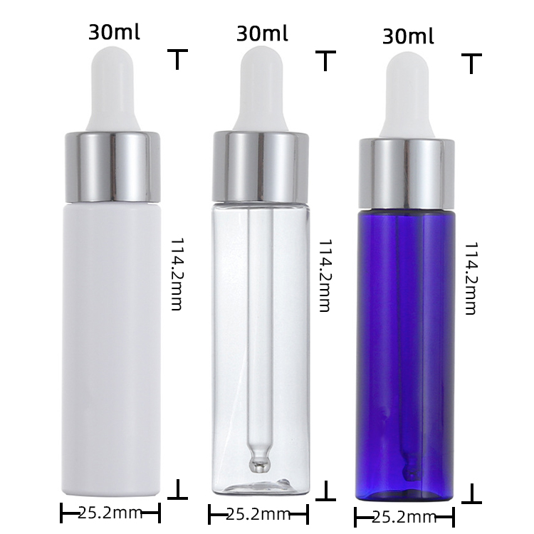 clear 30ml plastic dropper bottles