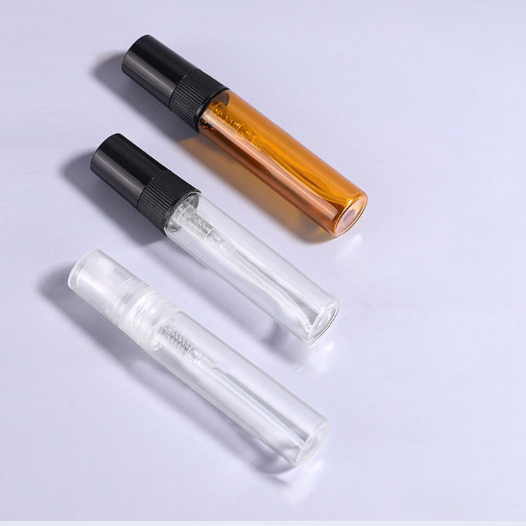 Amber 5ml Perfume Spray Bottle 15ml 10ml Clear Perfume Sample Bottle Wholesale