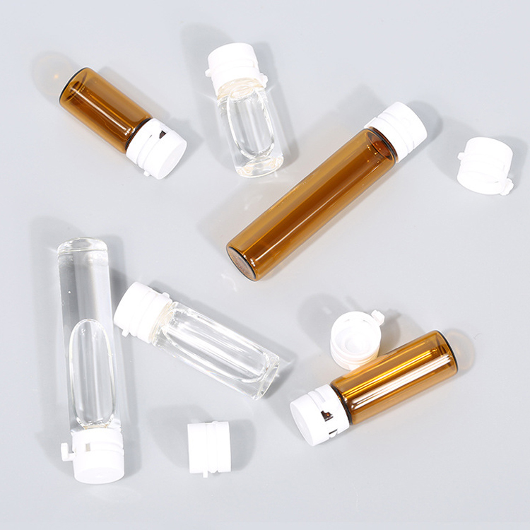 Amber 2ml 3ml Small Perfume Vials Clear 5ml Essential Oil Sample Vial Custom