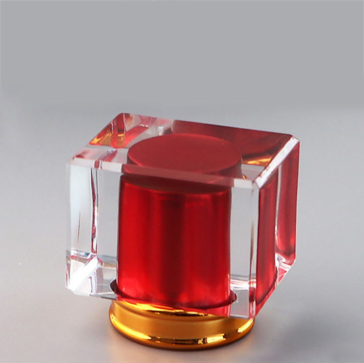 Square Clear 50ml Empty Spray Bottles Glass Square Perfume Bottle Custom