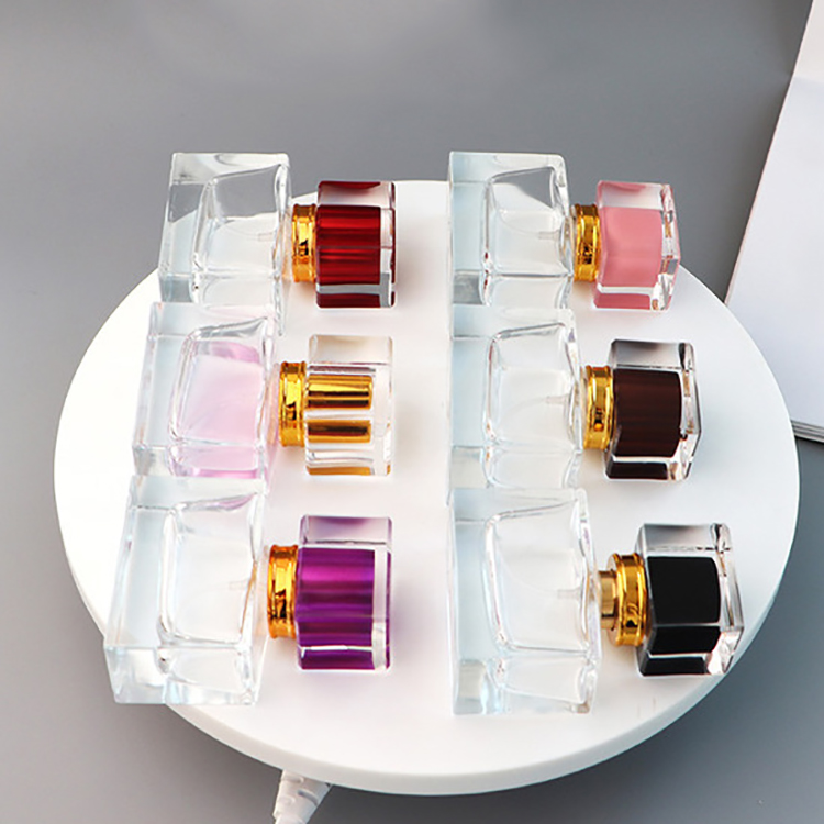 square 30ml glass perfume spray bottle