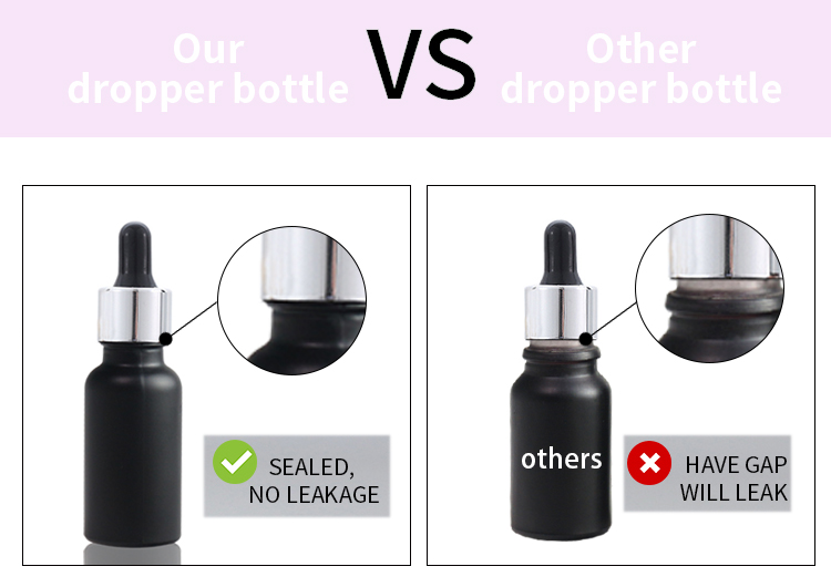 20ml 30ml black dropper bottles