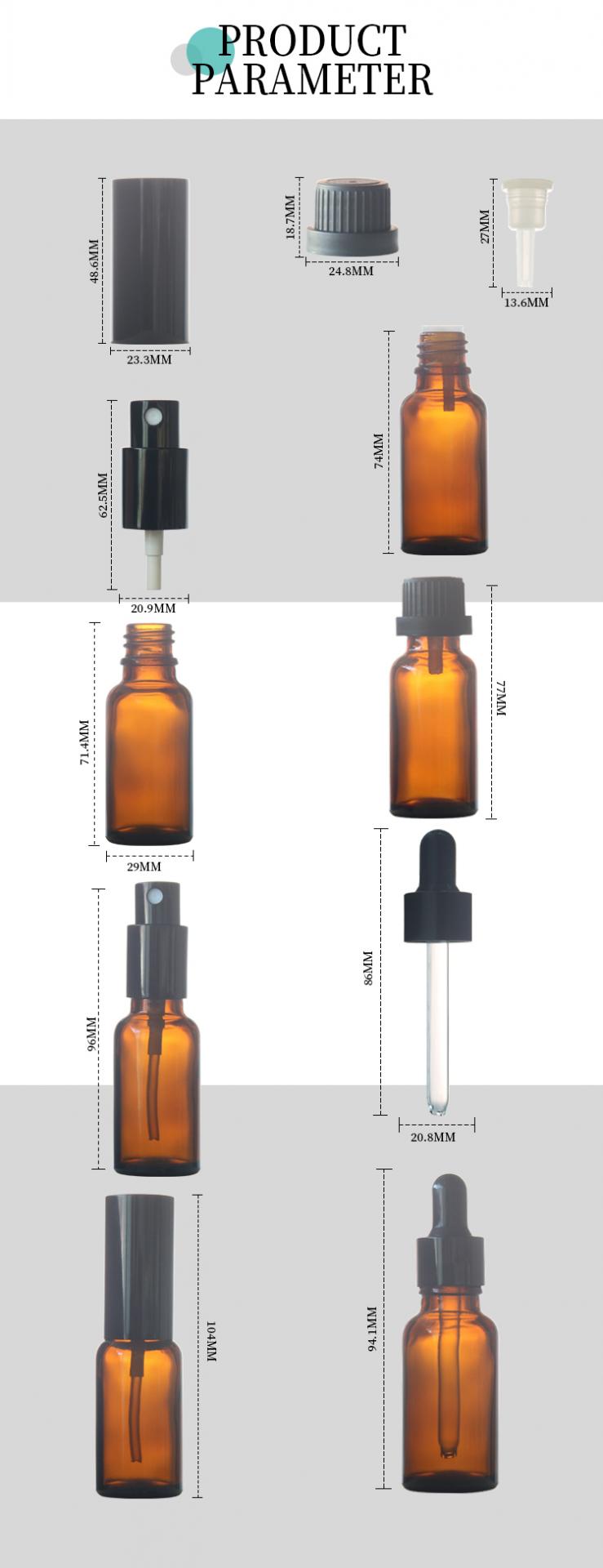 amber dropper bottle