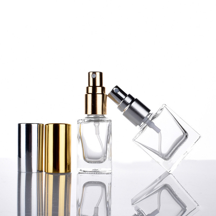 Square Clear 100ml Glass Spray Bottle 50ml Perfume Bottle Manufacturer