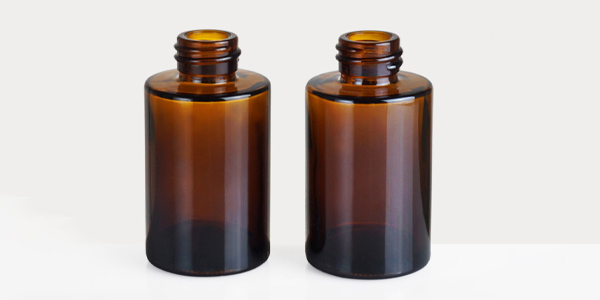 amber glass dropper bottle