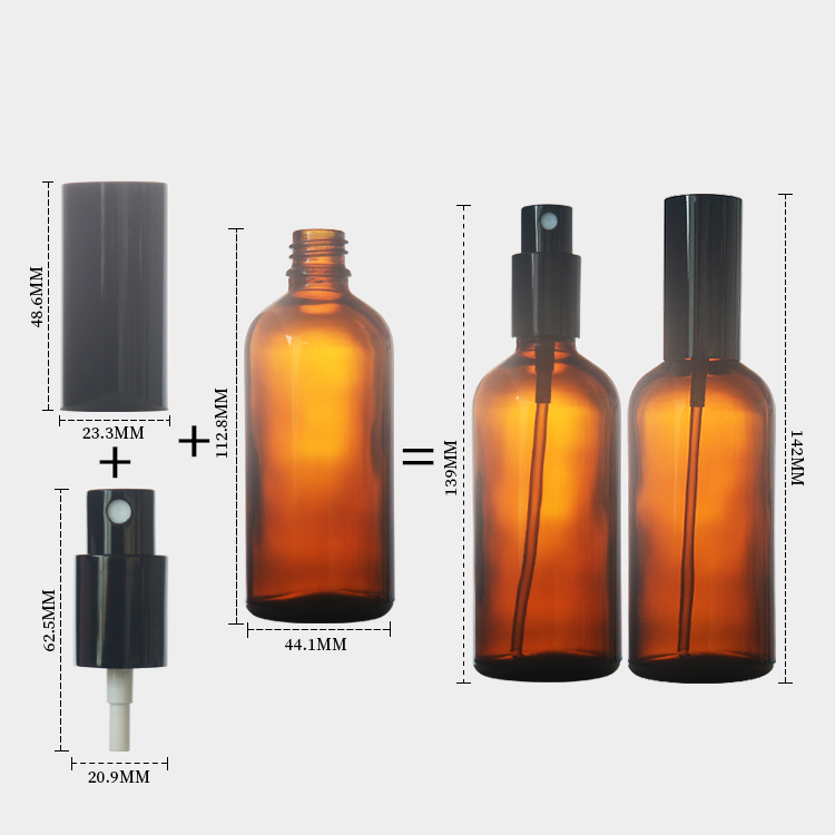 100ml Amber Glass Dropper Bottle Essential Oil Bottle Wholesale