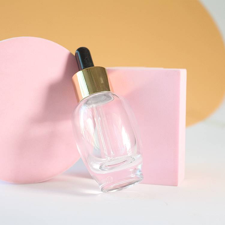 Clear 1 oz Dropper Bottles Wholesale Essential Oil Essence Glass Dropper Bottle 