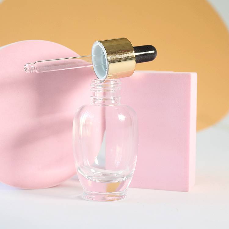 Clear 1 oz Dropper Bottles Wholesale Essential Oil Essence Glass Dropper Bottle 