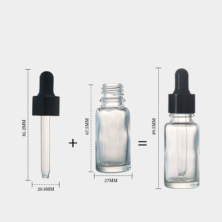 Wholesale Clear 15ml Glass Dropper Bottles Essential Oil Bottles For Sale