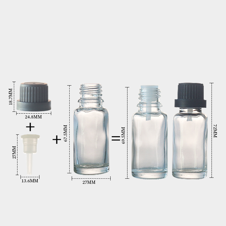 Wholesale Clear 15ml Glass Dropper Bottles Essential Oil Bottles For Sale