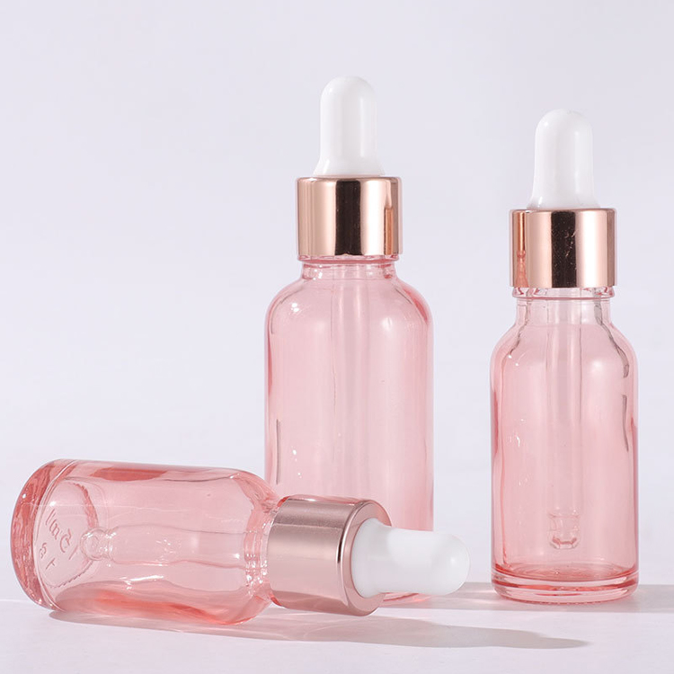 50ml 100ml Glass Rose Gold Dropper Bottle Hair Oil Essence Bottle Wholesale