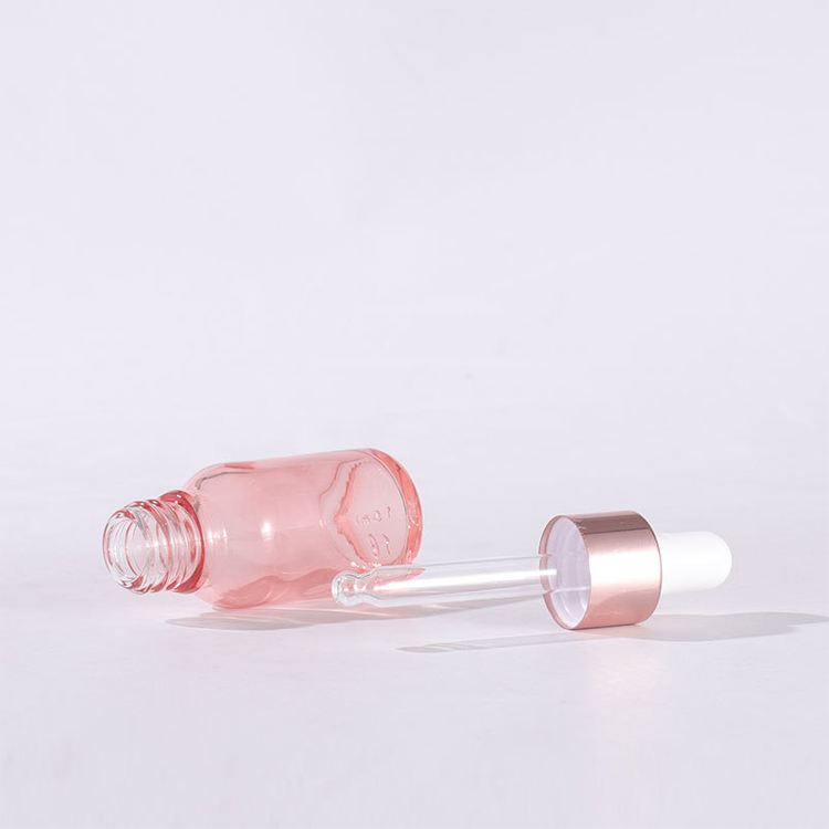 100ml glass rose gold dropper bottles