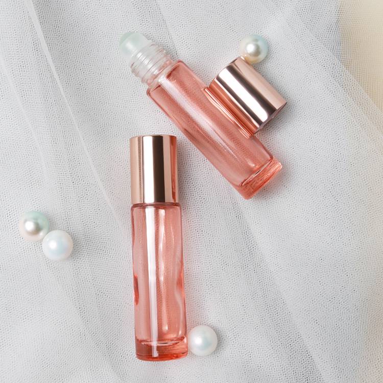 Glass Pink 5ml Roller Bottles 10ml Essential Oil Roller Bottles Manufacturer