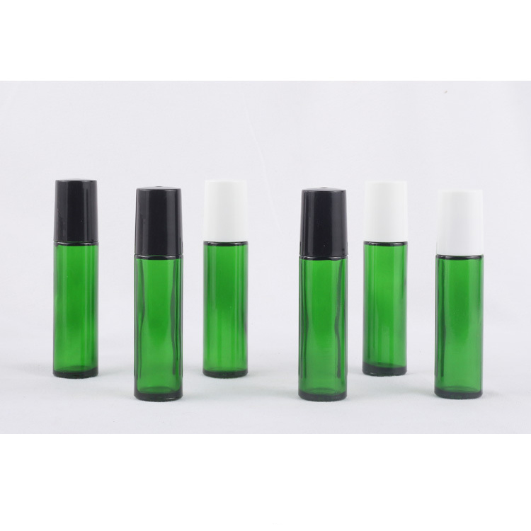 Green Glass 10ml Roller Bottles Eye Cream Roll On Bottles Wholesale