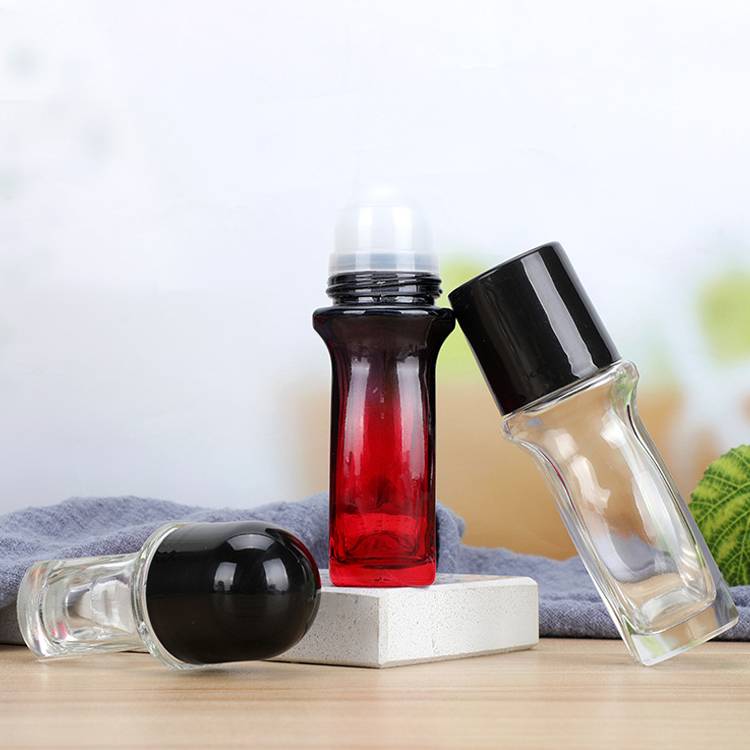 Unique Red Clear Glass 30ml Roller Bottles Used For Essential Oils Wholesale