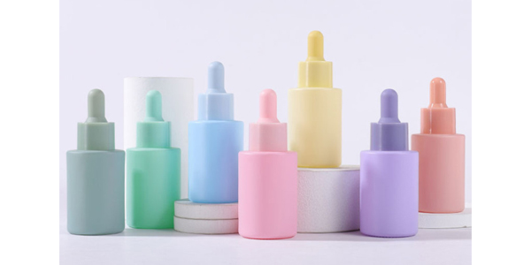colored frosted 30ml glass dropper bottles