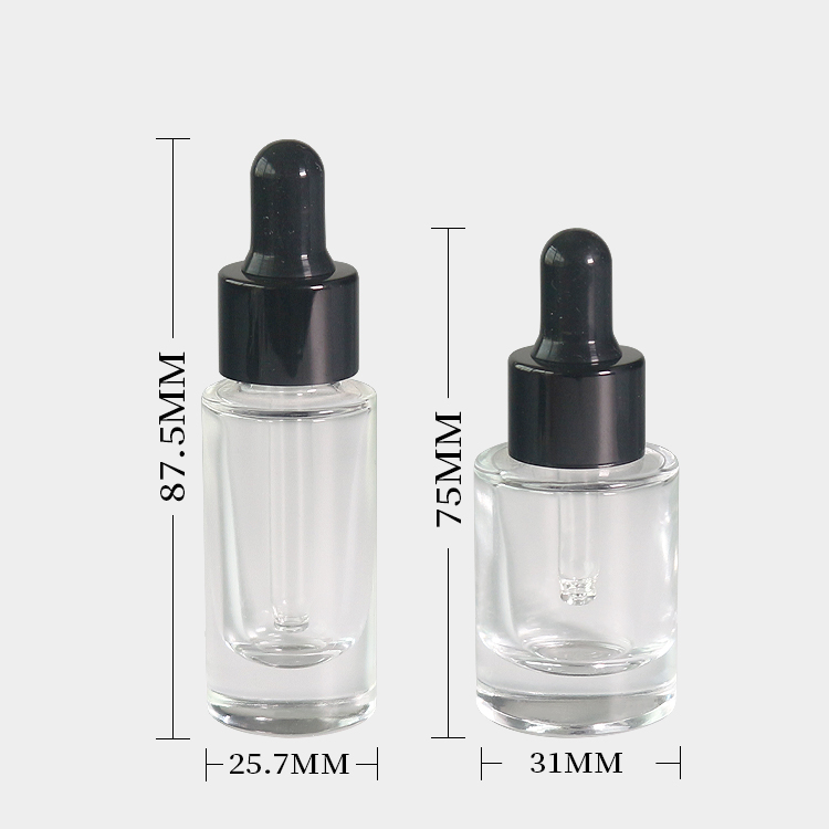 Round Glass Clear 10ml Dropper Bottle 14ml Tincture Bottles Wholesale