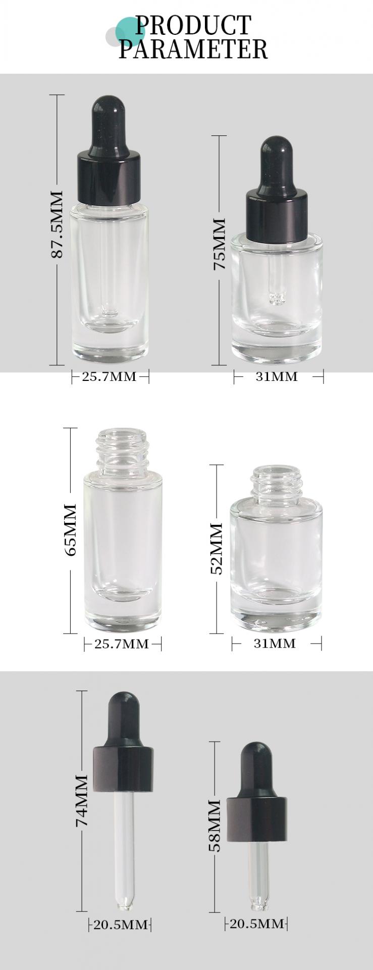 round clear 10ml dropper bottle