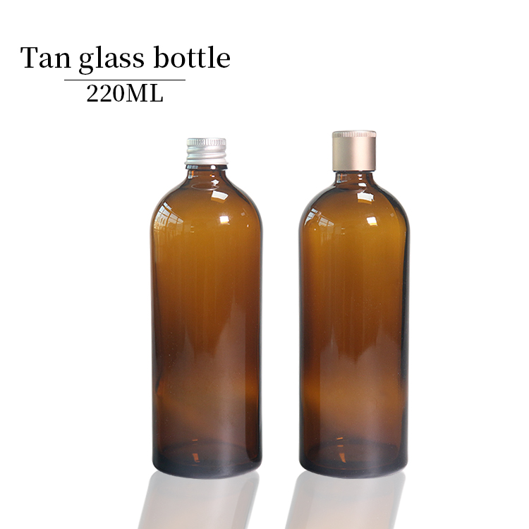 220ml Glass Amber Pill Bottles Amber Vitamin Bottle Medicine Bottle Wholesale