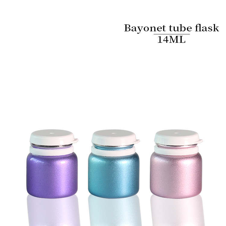 Powder Glass Vials With Caps Pink Purple 14ml Bayonet Bottle Wholesale