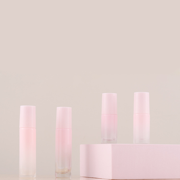 Pink Gradient 5ml Roll On Bottles Round Glass 10ml Roller Bottles Wholesale