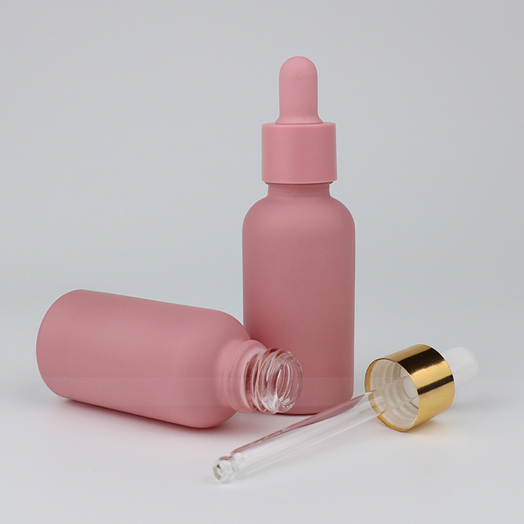 10ml Pink Sample Dropper Bottles 30ml Glass Hair Oil Dropper Bottle Wholesale