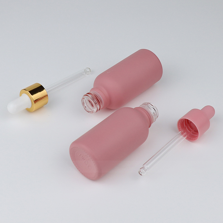 10ml Pink Sample Dropper Bottles 30ml Glass Hair Oil Dropper Bottle Wholesale