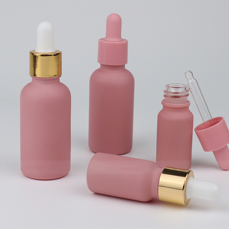 10ml Pink Sample Dropper Bottles 30ml Glass Hair Oil Dropper Bottle Wholesale