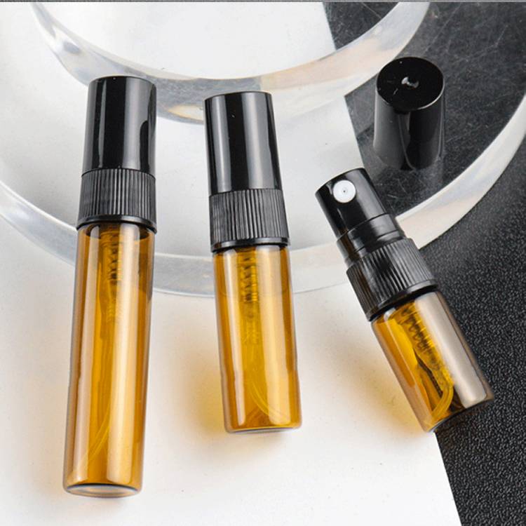 2ml Spray Perfume Sample Vials Bottle, Clear Amber Glass Spray Vials
