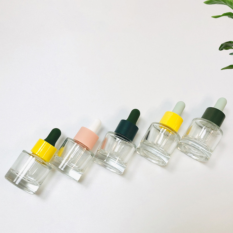 15ml Clear Glass Tincture Bottles Essential Hir Oil Cosmetic Dropper Bottles