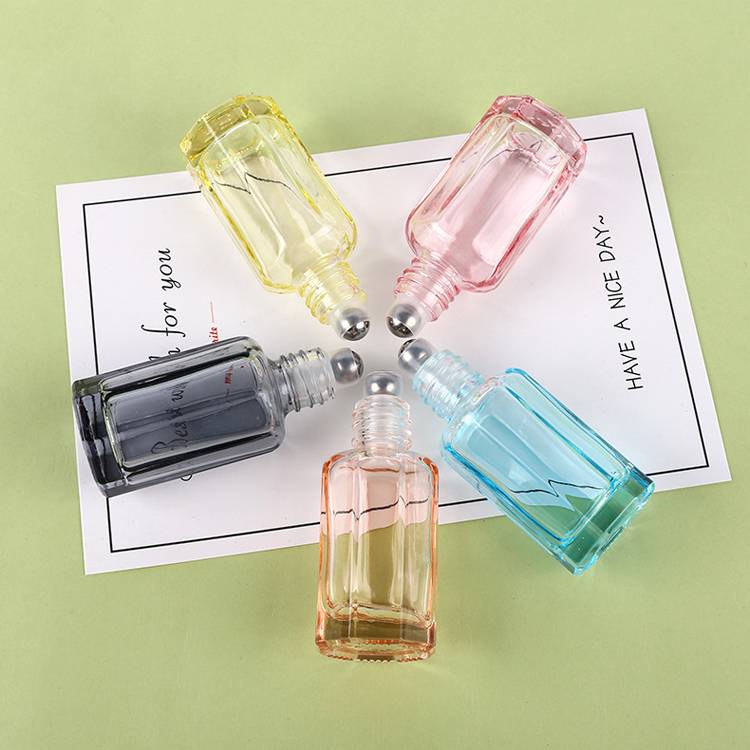 Octagonal 3ml Essential Oil Ball Bottle Wholesale 9ml Glass Roller Bottles