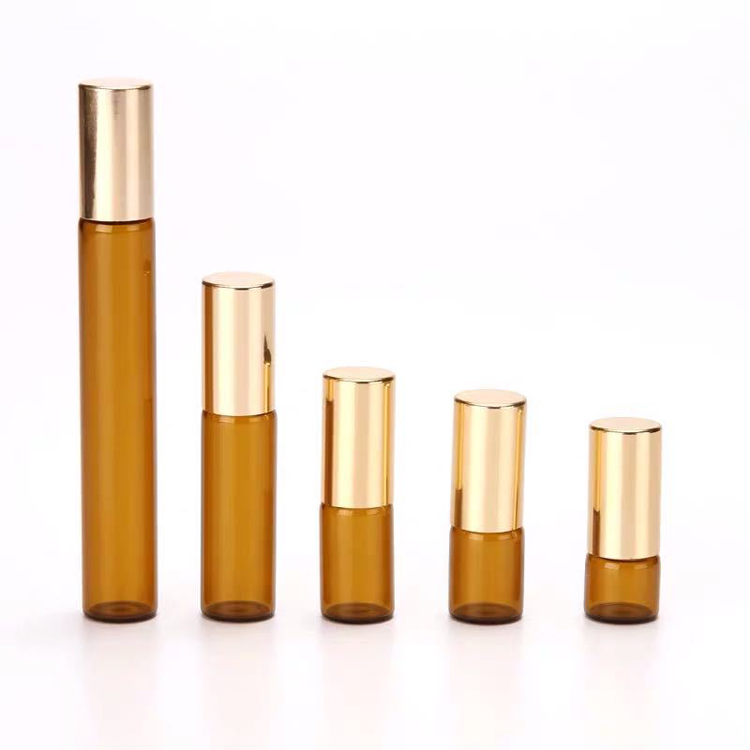 Glass Amber 2ml Roller Bottles 1ml 3ml 5ml 10ml Essential Oil Roller Bottles