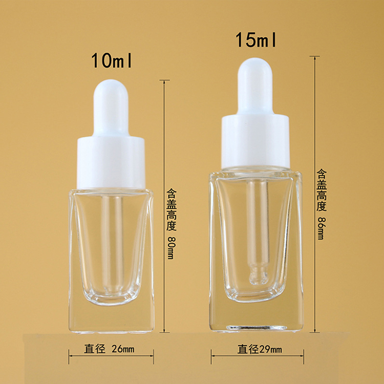 square dropper bottles