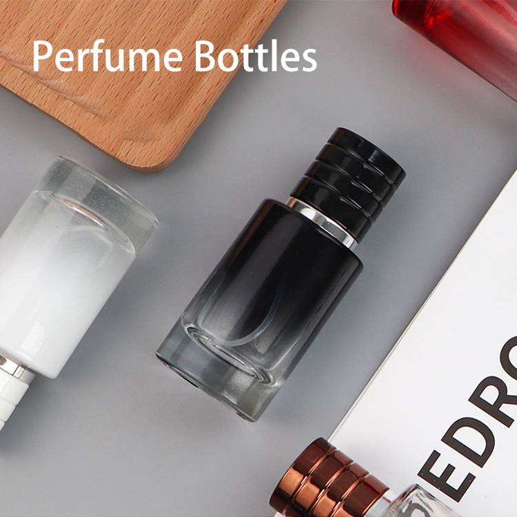 Black 30ml Round Spray Perfume Bottle Glass Spray Bottles Bulk Wholesale