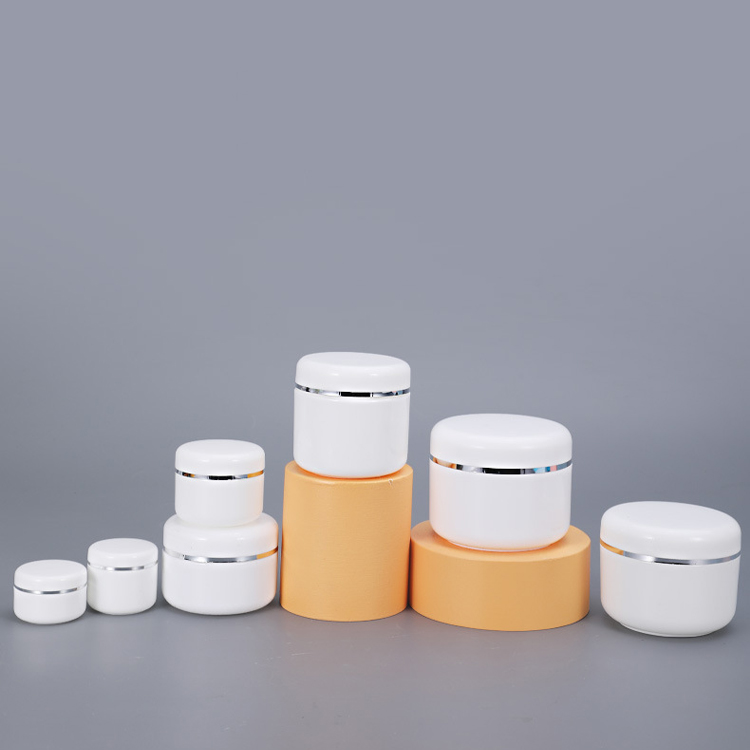 White 50g Plastic Containers 100G 150G 200G 250g Body Cream Jars Manufacturer