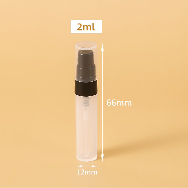 Plastic 2ml Perfume Sample Spray Bottles Clear Perfume Tester Vials Manufacturer