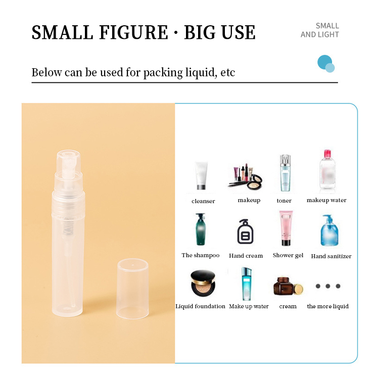 Plastic 2ml Perfume Sample Spray Bottles Clear Perfume Tester Vials Manufacturer