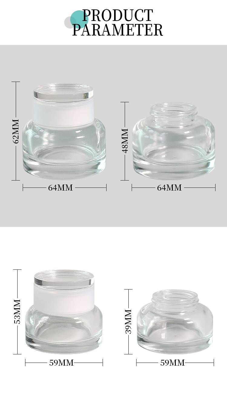 Glass Cosmetic Containers