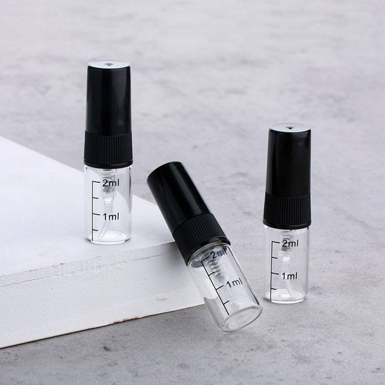 Clear Empty Perfume Vials Travel 2ml Perfume Sample Bottles Wholesale